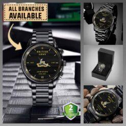 RWR The Royal Warwickshire Regiment_Military Black Wrist Watch