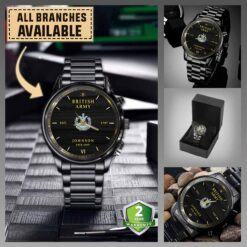 The 2nd Battalion Queen's Own Cameron Highlanders_Military Black Wrist Watch