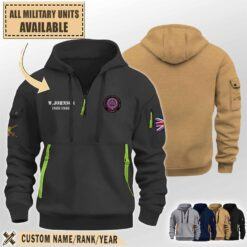 The 3rd Battalion Royal Anglian Regiment (Pompadours)_Quarter Zip Hoodie