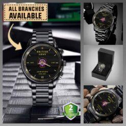The 3rd Battalion Royal Anglian Regiment (Pompadours)_Military Black Wrist Watch