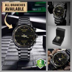 The 7th (Light Infantry) Parachute Battalion_Military Black Wrist Watch