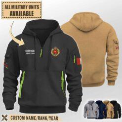 1 CER 1 Combat Engineer Regiment RCE_Premium Quarter Zip Hoodie