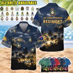 Custom AUS Military Units_Tropical Hawaiian Shirt
