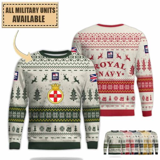 hms prince of wales r09premium ugly sweater bj0s4