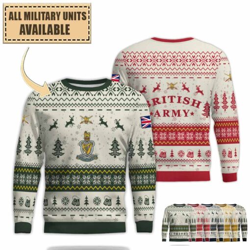 qrh queens royal hussars the queens own and royal irishpremium ugly sweater 6n5vf