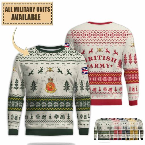 the army catering corps accpremium ugly sweater 3e44p