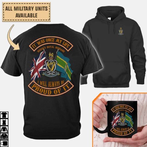 qrh queens royal hussars the queens own and royal irishcotton printed shirts u34ku