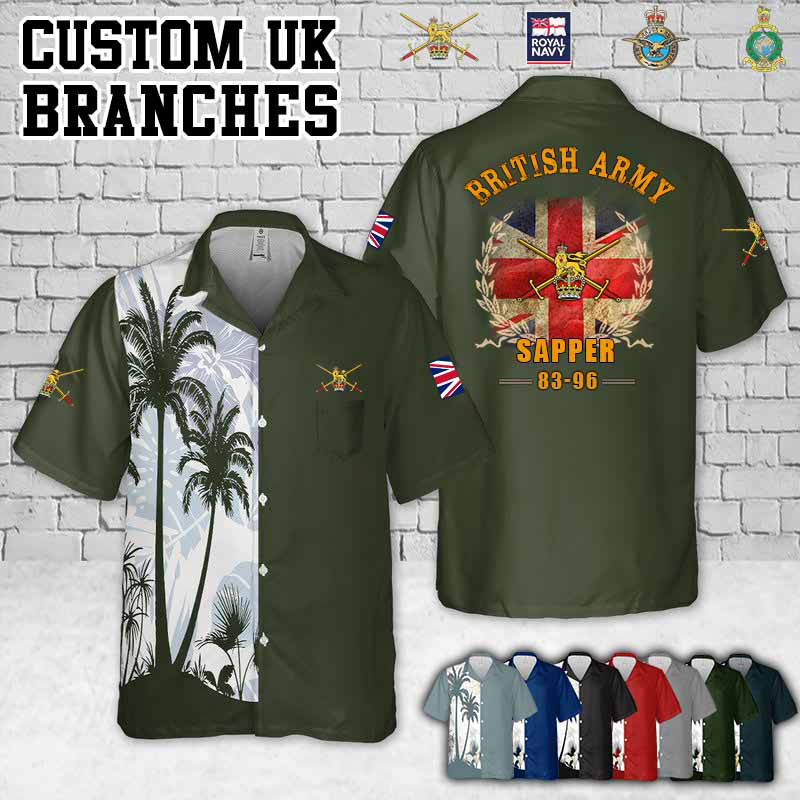 Custom UK Branches_Flag Pocket Hawaiian Shirt