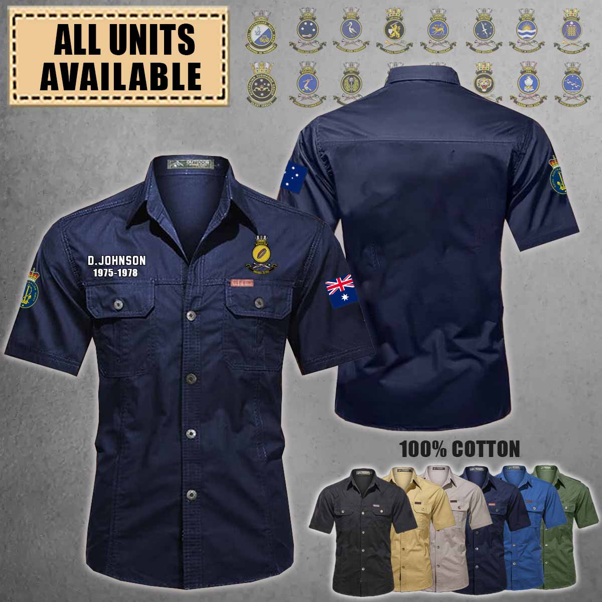 HMAS Bandolier_Cotton Cargo Shirts