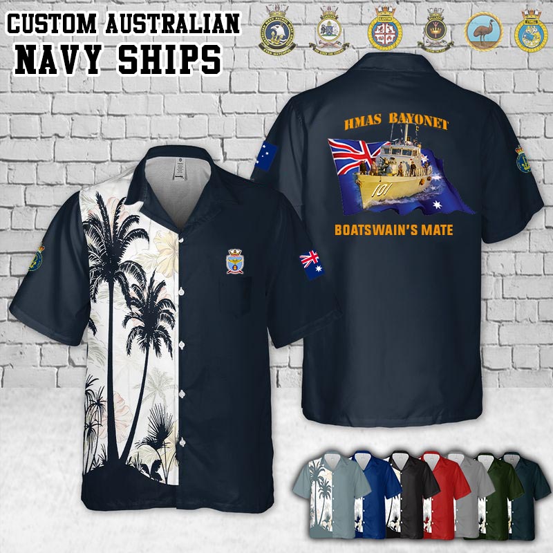 HMAS Bayonet_Flag Pocket Hawaiian Shirt