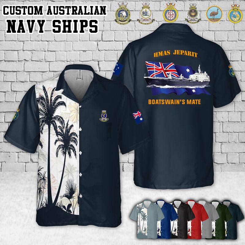 HMAS Jeparit_Flag Pocket Hawaiian Shirt