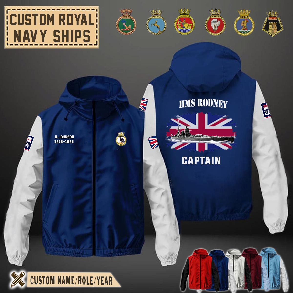 HMS Rodney (29)_Flag Windbreaker Jackets