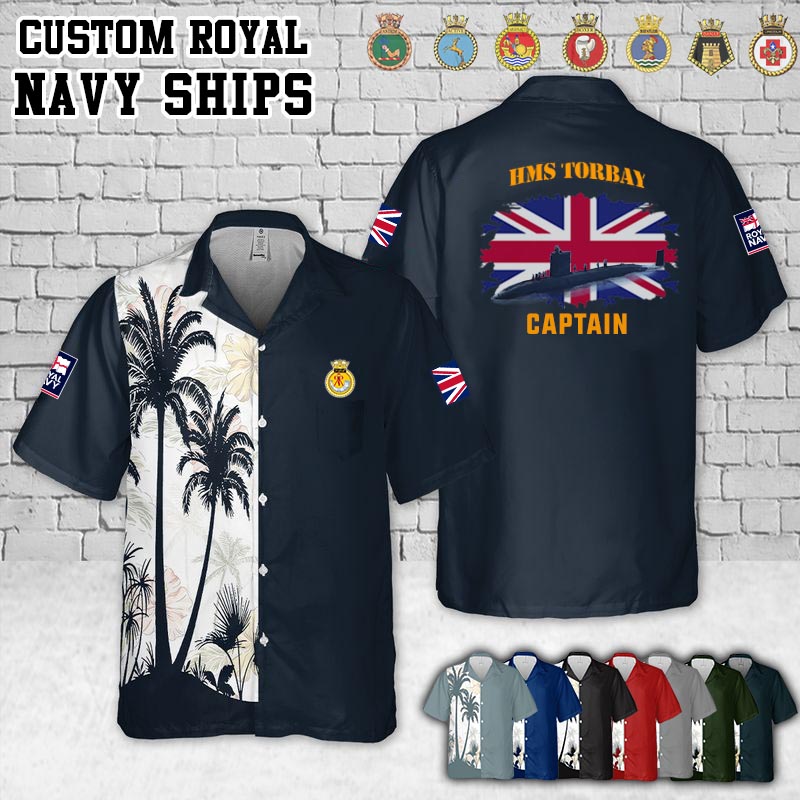 HMS Torbay (S90)_Flag Pocket Hawaiian Shirt