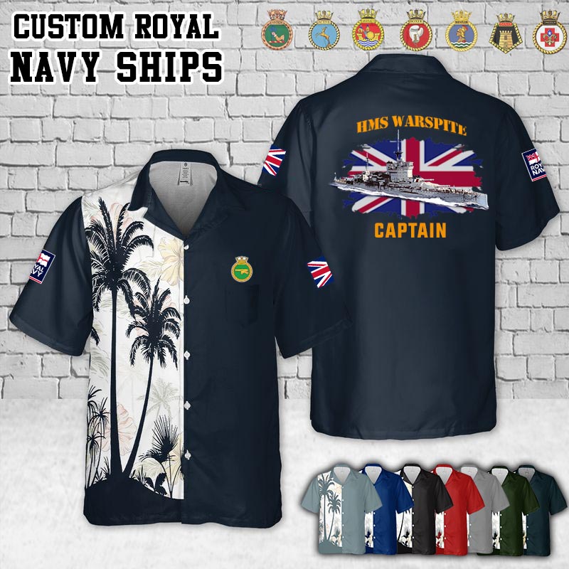 HMS Warspite (03)_Flag Pocket Hawaiian Shirt