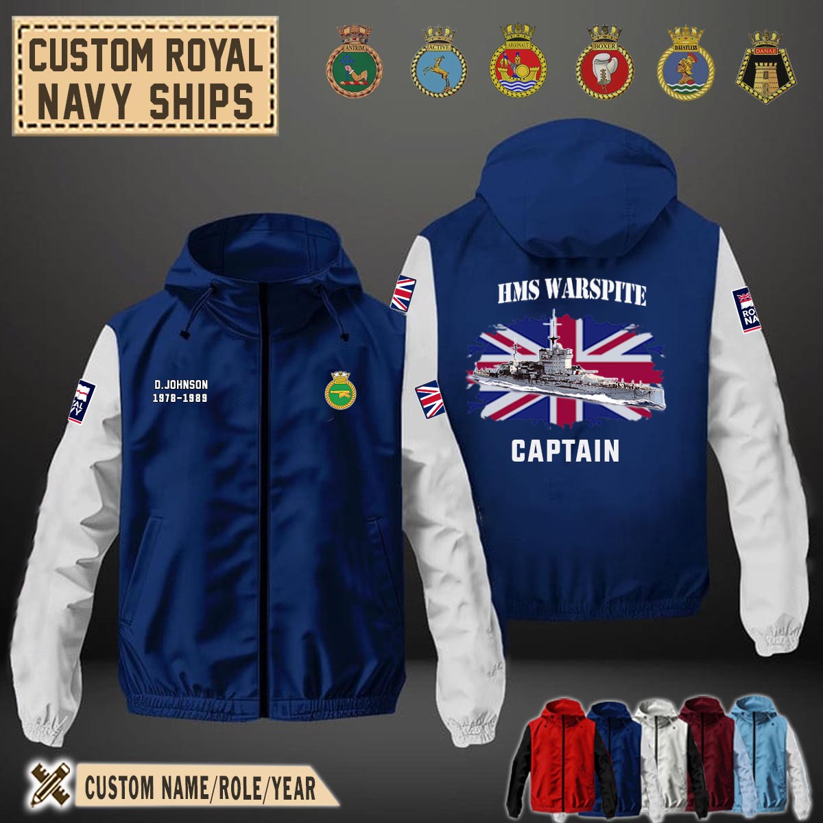 HMS Warspite (03)_Flag Windbreaker Jackets