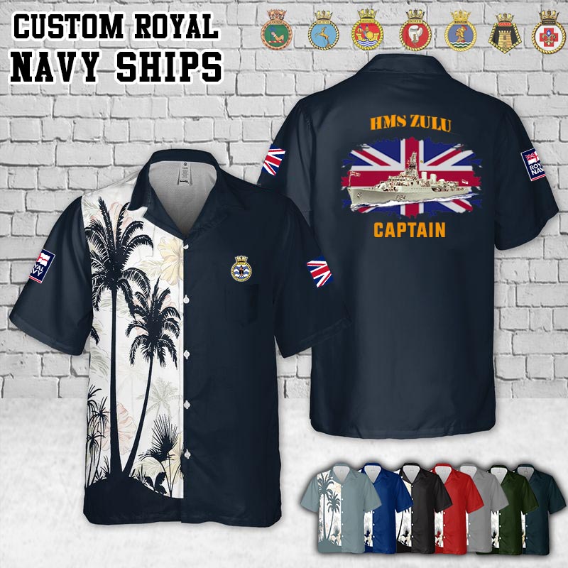 HMS Zulu (F124)_Flag Pocket Hawaiian Shirt