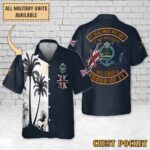 1 Queens 1st Battalion The Queens Regiment_Flag Hawaiian Shirt