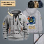 1 Rar 1st Battalion Royal Australian Regiment 1quarter Zip Hoodie V13jk