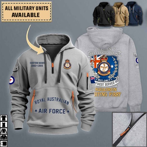 1 Sqn 1 Squadron Raafquarter Zip Hoodie Dracy
