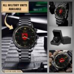 107 Field Battery RAA_Military Black Wrist Watch