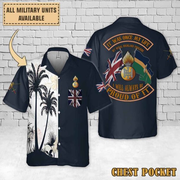 1st Battalion Royal Highland Fusiliersflag Hawaiian Shirt Hqbrs