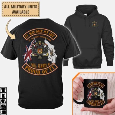 1st The Queens Dragoon Guards Qdg The Welsh Cavalrycotton Printed Shirts 0q756