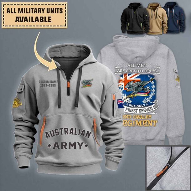 2 Cav 2nd Cavalry Regimentquarter Zip Hoodie Xdv8r