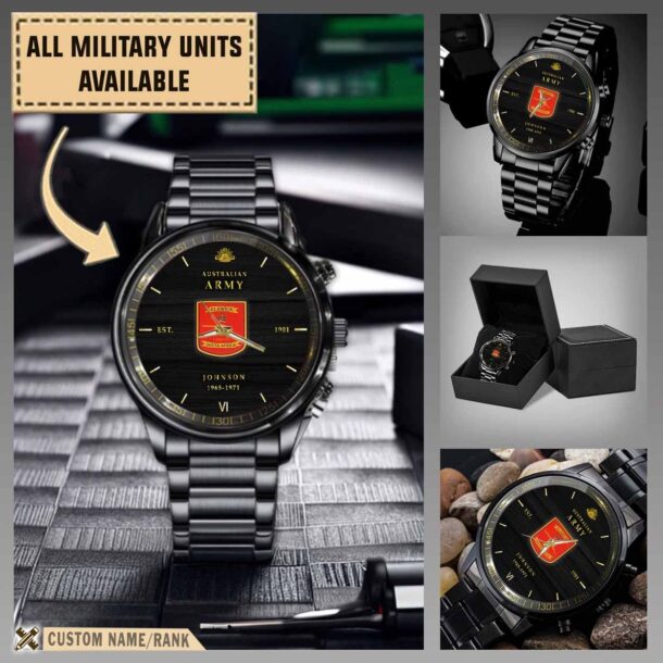 203 Elswick Battery Raamilitary Black Wrist Watch Kpji4