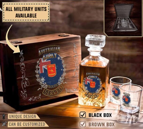 203 Elswick Battery Raamilitary Decanter Set X56qk