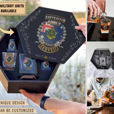 3 Rar 3rd Battalion Royal Australian Regimentmilitary Decanter Set Ji5q3