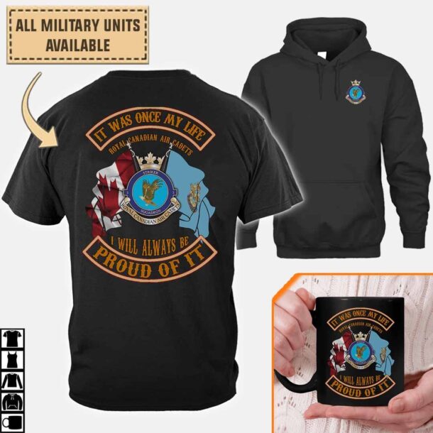 3 Rcacs 3 Striker Squadron Royal Canadian Air Cadetscotton Printed Shirts 5xcf1