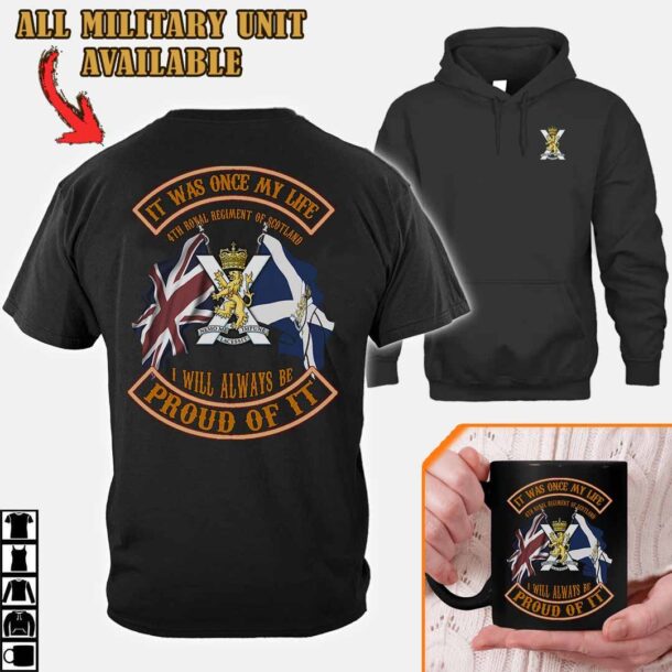 4 Scots The Highlanders 4th Battalion Royal Regiment Of Scotlandpolo Shirt Zw87c