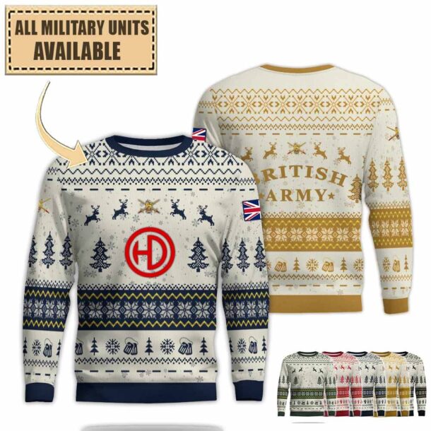 51st Highland Divisionpremium Ugly Sweater Nzjwu