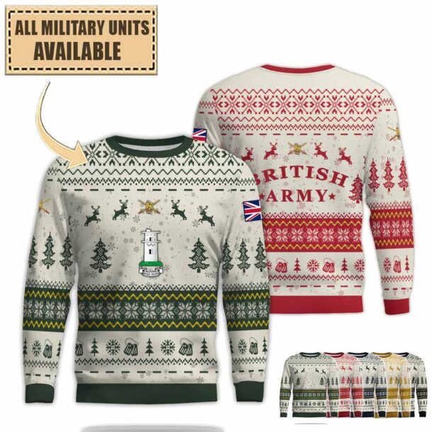 57 Bhurtpore Battery Royal Artillerypremium Ugly Sweater 3ef1y