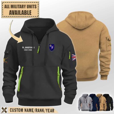 8 Sqn Rct 8 Squadron Royal Corps Of Transportquarter Zip Hoodie Jsvcj