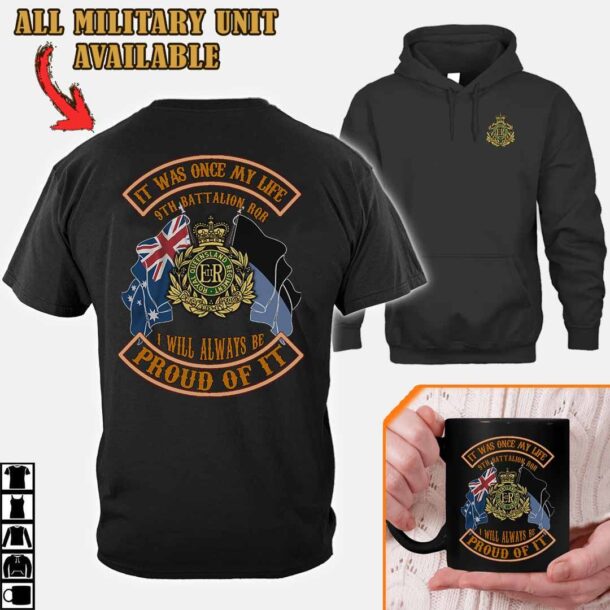 9 Rqr 9th Battalion Royal Queensland Regimentcotton Printed Shirts 5m5yu