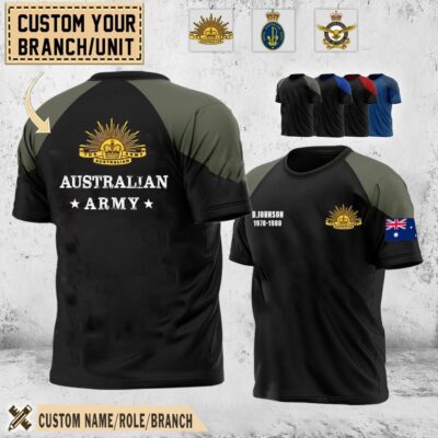 Custom AUS Branches   AOP Tshirt 1