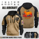 Custom Aircraft Sunset Halfzip Hoodie 6