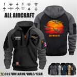 Custom Aircraft Sunset Halfzip Hoodie 8