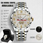 Custom CA Naval Ships Stainless Steel Watch 4
