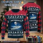 Custom CA Naval Ships Ugly Sweater 5