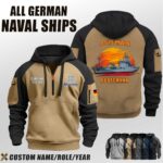 Custom German Naval Ships Halfzip Hoodie 8