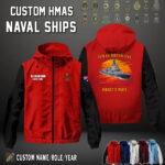Custom HMAS Naval Ships Sunset Windbreaker Jackets 2