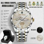 Custom HMAS Ships Stainless Steel Watch 4 Jpg