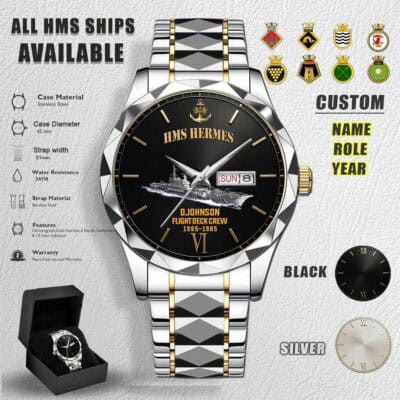 HMS Ships Stainless Steel Watch 7