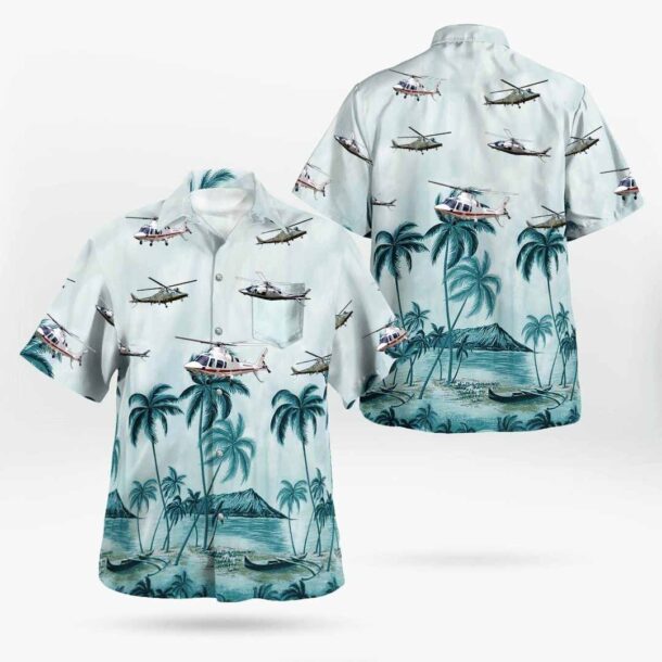 Agustawestland Aw109pocket Hawaiian Shirt 4q32l