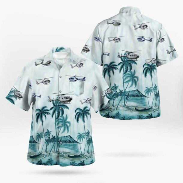 Airbus H135 Pocket Hawaiian Shirt Etu5t