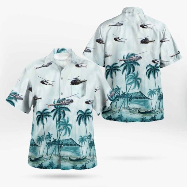 Arospatiale Alouette Iiipocket Hawaiian Shirt Ghk9y