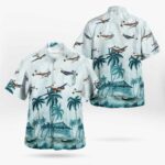 Beechcraft 18 Twin Beech C45 Pocket Hawaiian Shirt Ya3b5