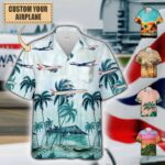 British Airways Personalized Airplane Pocket Hawaiian Shirt K538u